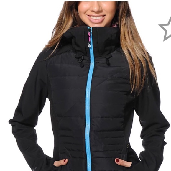 COPY - Volcom Leo Black Softshell Snowboard Jacket size small - Picture 1 of 8